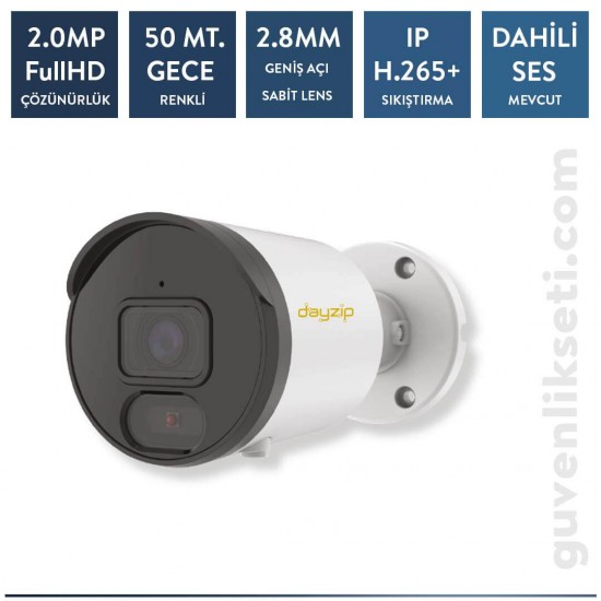 Dayzip DZ-A2228S 2mp ip Starlight Bullet Sesli Kamera
